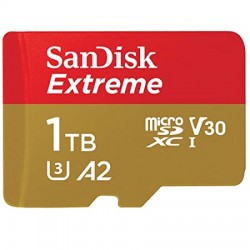 SANDISK 1TB EXTREME CLASS 10 V30 UP TO 190MB/S MICRO SD