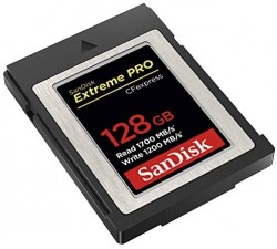 SANDISK 128GB EXTREME PRO CF EXPRESS MEMORY CARD