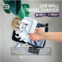 DAIYO DE317 USB C 18W WALL CHARGER