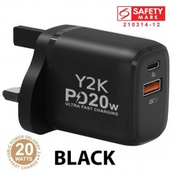 Y2K 20 WATT PD CHARGING ULTRA FAST CHARGER