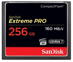 SANDISK EXTREME PRO CF MEMORY CARD 160MB/S 256GB