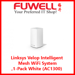 Linksys Velop Intelligent  Mesh WiFi System ,1-Pack White