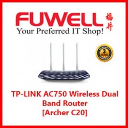 TP-LINK AC750 Wireless Dual Band Router [Archer C20]