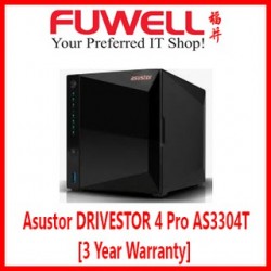 Asustor DRIVESTOR 4 Pro AS3304T [3 Year Warranty]