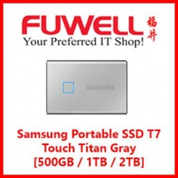 Samsung Portable SSD T7 Touch Titan Gray (500GB)