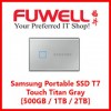 Samsung Portable SSD T7 Touch Titan Gray (1TB)