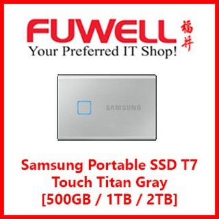 Samsung Portable SSD T7 Touch Titan Gray (2TB)