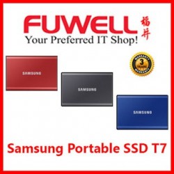 Samsung Portable SSD T7(500GB)(METALIC RED)