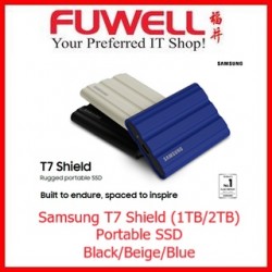 Samsung T7 Shield Portable SSD(1TB)(BLACK)