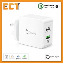 J5CREATE 2-PORT USB 30W CHARGER With QC3.0 JUP20