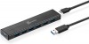 J5CREATE USB 3.0 7-PORT HUB WITH AC POWER ADAPTER (BLACK) JU