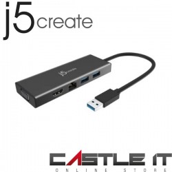 J5 CREATE 5-IN-1 MINI DOCK FOR SURFACE (SILVER COLOR) JUD323