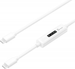 J5CREATE USB-C TO USB-C 2.0 CABLE WITH OLED DYNAMIC POWER ME