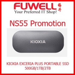 FUWELL - Kioxia Exceria Plus Portable SSD USB Type-C(500GB)