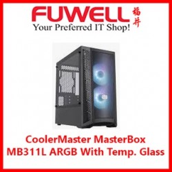 CoolerMaster MasterBox MB311L ARGB With Tempered Glass