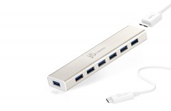 J5CREATE USB 3.0 7-PORT HUB WITH USB TYPE-C CABLE JCH377