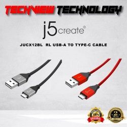 J5CREATE USB TYPE-C TO USB 2.0 CABLE (BLACK) JUCX12BL