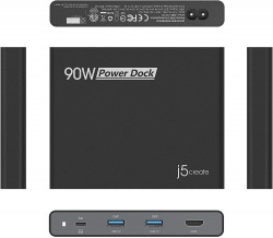 J5CREATE 4K60 Elite USB-C 10Gbps Travel Dock JCD392