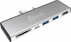 J5 CREATE MINI DOCK 7-IN-1 FOR SURFACE PRO 7 (SILVER) JCD324