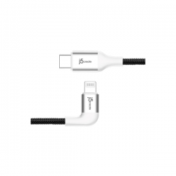 J5CREATE USB TYPE-C TO LIGHTNING CABLE (L-SHAPED; WHITE COLO