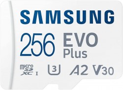 SAMSUNG 256GB EVO PLUS (2021) microSD with adapter MB-MC256K