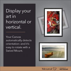 NETGEAR Meural MC327LW Canvas II ? the Smart Art Frame with