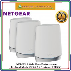 NETGEAR Orbi Ultra Performance Tri-Band Mesh WiFi 6 AX Syste