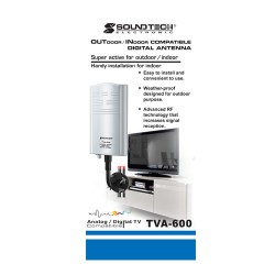 SoundTech Outdoor/Indoor Compatible Digital Antenna TVA-600