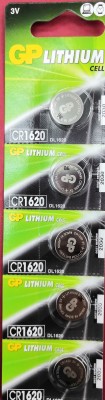 GP 3V LITHIUM COIN CELL CR1620 5PCS/CARD