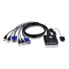 ATEN CS22U? Economical 2-port USB Cable KVM. Cable length: 0