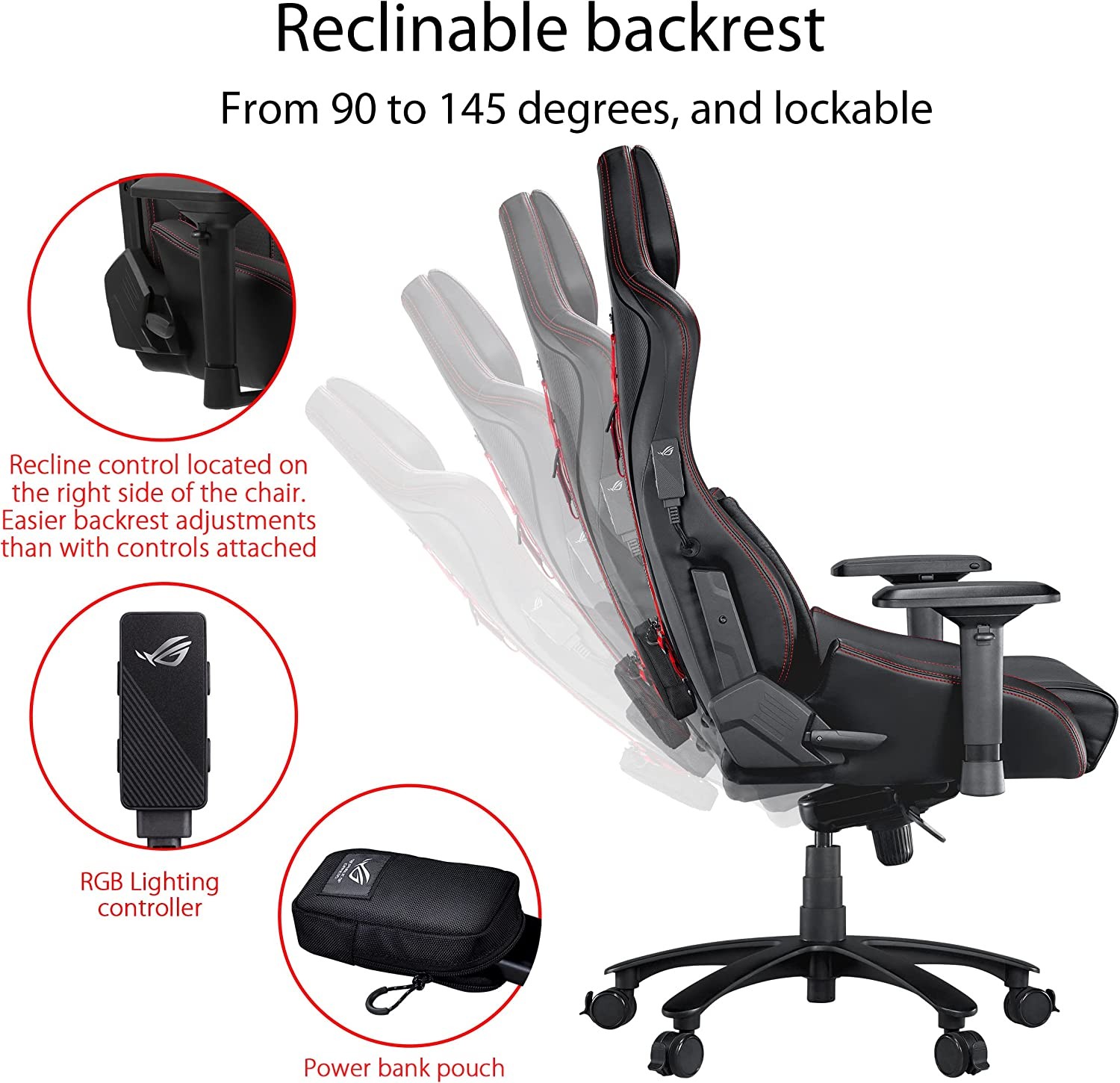 ASUS ROG CHARIOT RGB GAMING CHAIR (2Y) 192876322789