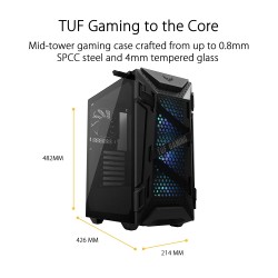 ASUS TUF GAMING GT301 ARGB ATX CASE WITH T.G (2Y) 1928765217