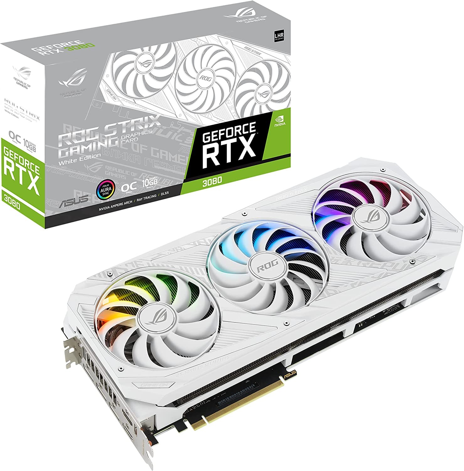 ASUS ROG-STRIX-RTX3080-O10G-V2-GAMING-WHITE (3Y) 19555332179 ASUS ROG-STRIX-RTX3080-O10G-V2-GAMING-WHITE (3Y) 19555332179