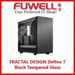 FRACTAL DESIGN Define 7 Black Tempered Glass