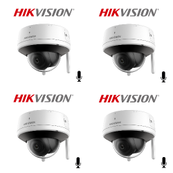 HIKVISION WIRELESS NVR WITH 4 WIFI POE IP CAMERA + 1TB HDD