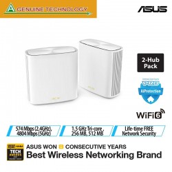 ASUS ZenWiFi XD6 AX5400 Whole-Home Dual-Band Mesh WiFi 6 Sys