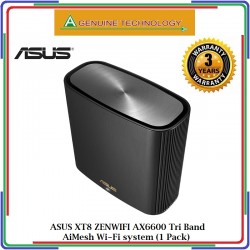 ASUS XT8 ZENWIFI AX6600 Tri Band AiMesh Wi-Fi system (1 Pack