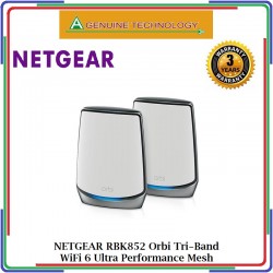 NETGEAR RBK852 Orbi Tri-Band WiFi 6 Ultra Performance Mesh S