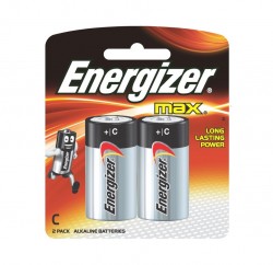 ENERGIZER C SIZE ALKALINE BATTERY 2PCS/PACK (2 PACKS)