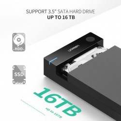 UGREEN USB V3.0 3.5inch External HDD Enclosed 50424