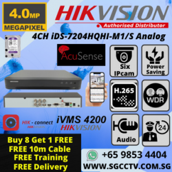 FREE 2MP IR DOME with HIKVISION iDS-7204HQHI-M1/S 4CH DVR