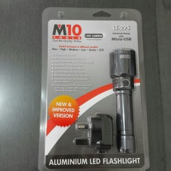 M10 Aluminium Rechargeable & Waterproof 10W Flashlight LE-29