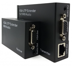 ATZ VGA Video+Audio Signal Extender Up To 300M Over Cat 5e/6