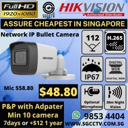 Hikvision DS-2CD1023G0E-I 2MP IP POE Bullet Network Camera