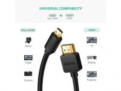 UGREEN 30104 MICRO HDMI TO HDMI CABLE 3M