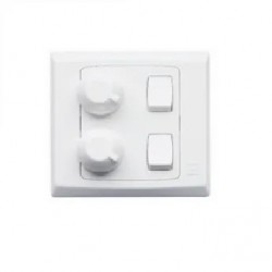 MK 2 GANG 2 DIMMER SWITCH S8522WHI