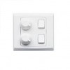 MK 2 GANG 2 DIMMER SWITCH S8522WHI