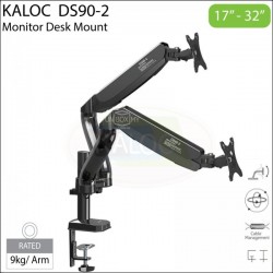 KALOC DUAL SCREEN DESKTOP CLAMP MOUNT 10" TO 27" KLC-DS90-2