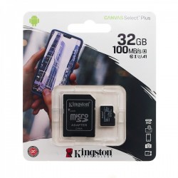 KINGSTON CANVAS SELECT PLUS MICRO SD 32GB CLASS 10 100MB/S