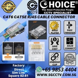 Ethernet Network Cable Connectors RJ45 CAT6 GOLD PLATE $0.08